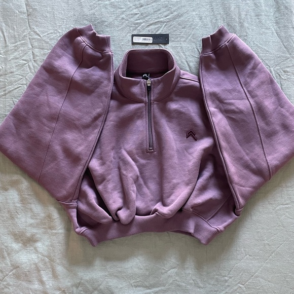 Oner Active All Day Cosy Crop 1/4 Zip Sweatshirt - Picture 3 of 8